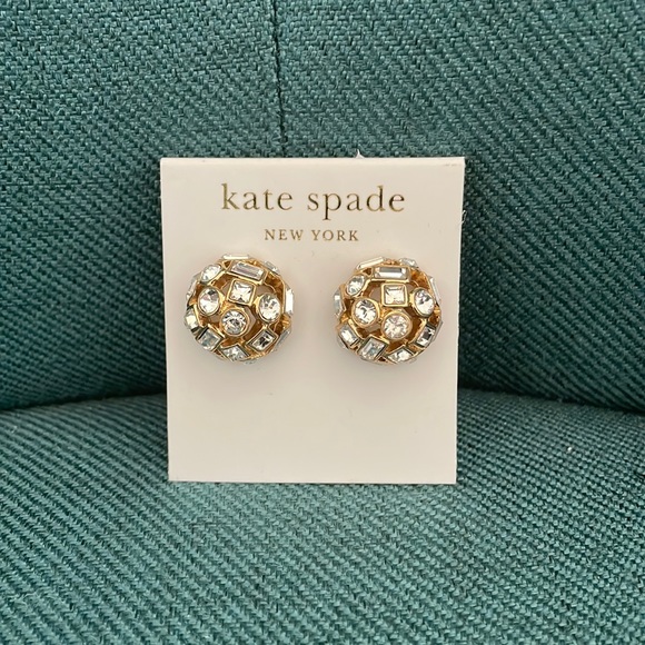 kate spade Jewelry - Kate Spade 14K Gold filled CZ earrings